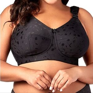 Elila Jacquard Front Hook Support Softcup‎ NWOT Size 36I Cushioned Straps